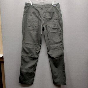 PATAGONIA PANTS MEN 36x32 GRITSTONE ROCK CLIMBING GRAY DOUBLE KNEE 82905 ORGANIC